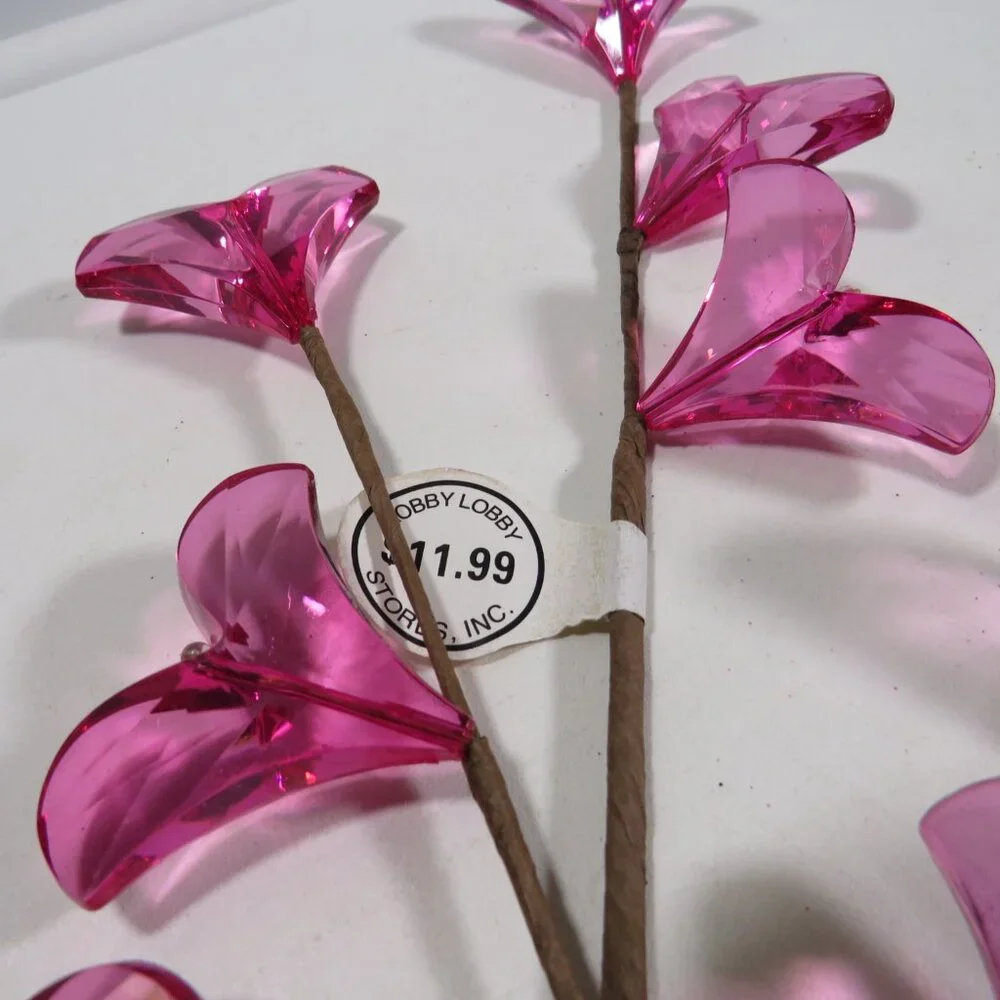 Giant Flower Bead Floral Pick (10 hearts per pick) Multi-dimensional, One Pick